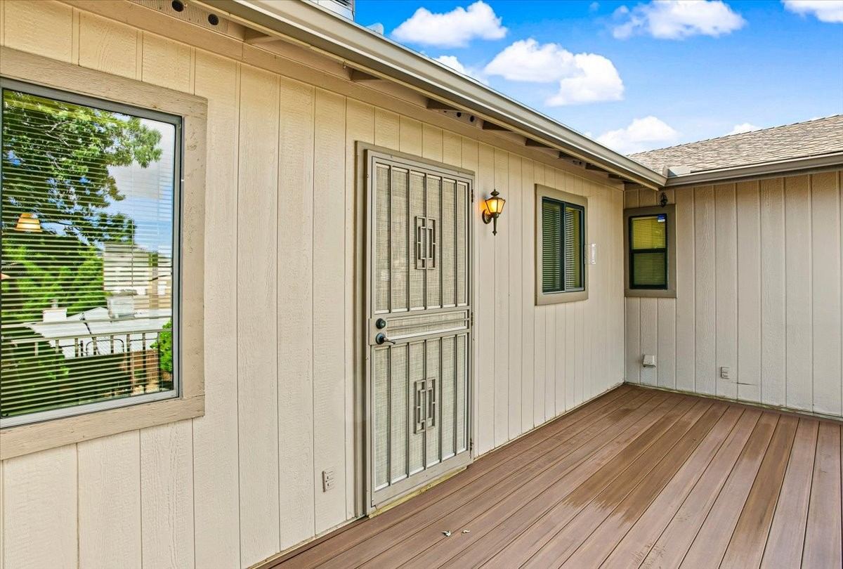 Rear deck outside the back door at 4184 N Kearny Dr